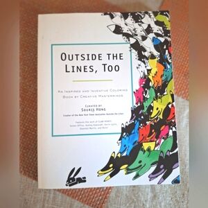 Outside The Lines,Too adult coloring book